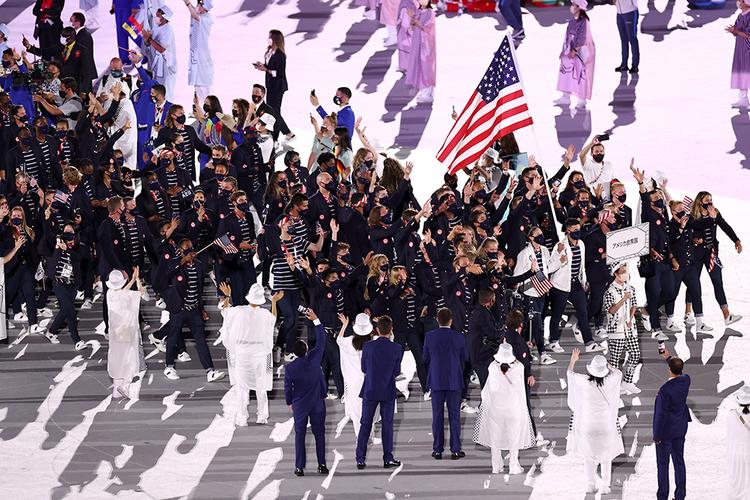2021奥运会开幕式美国队入场